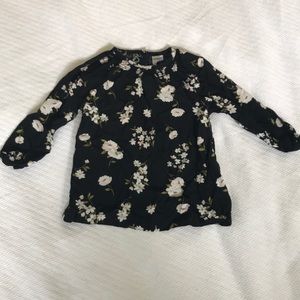 Carter’s Black Floral Tunic - 18 mos